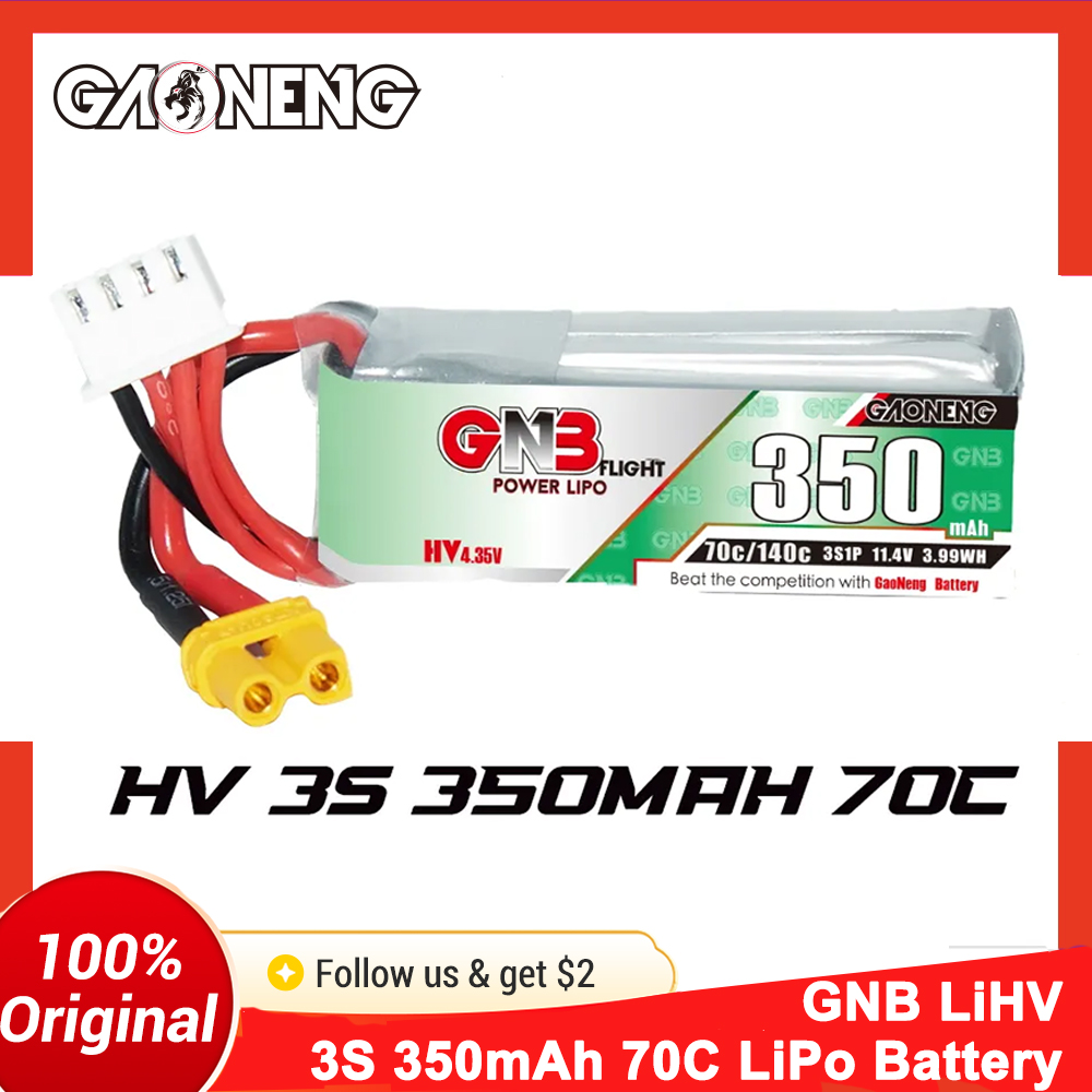 แบตเตอรี่ Gaoneng GNB 350mAh 3 - Fpv Drone Transmitter บทวิจารณ์และราคา