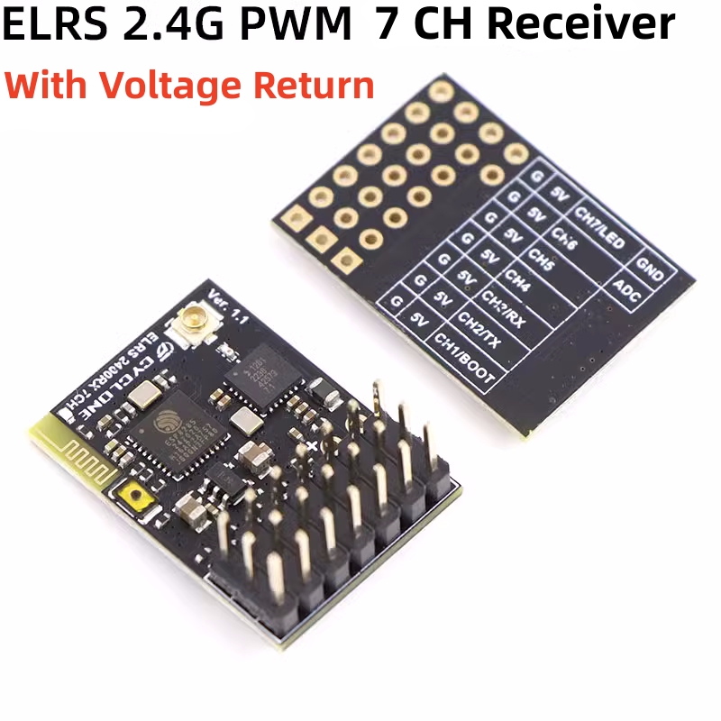 Elrs 2.4G PWM ตัวรับสัญญาณ7CH  - Fpv Drone Quadcopter บทวิจารณ์และราคา