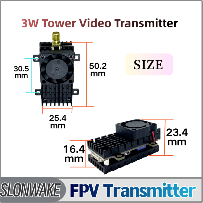 โมดูลส่งสัญญาณวิดีโอ SLONWAKE  - Fpv Drone Receiver บทวิจารณ์และราคา